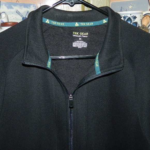 TEK GEAR Track Jacket Men’s Black Size Medium - Picture 9 of 9